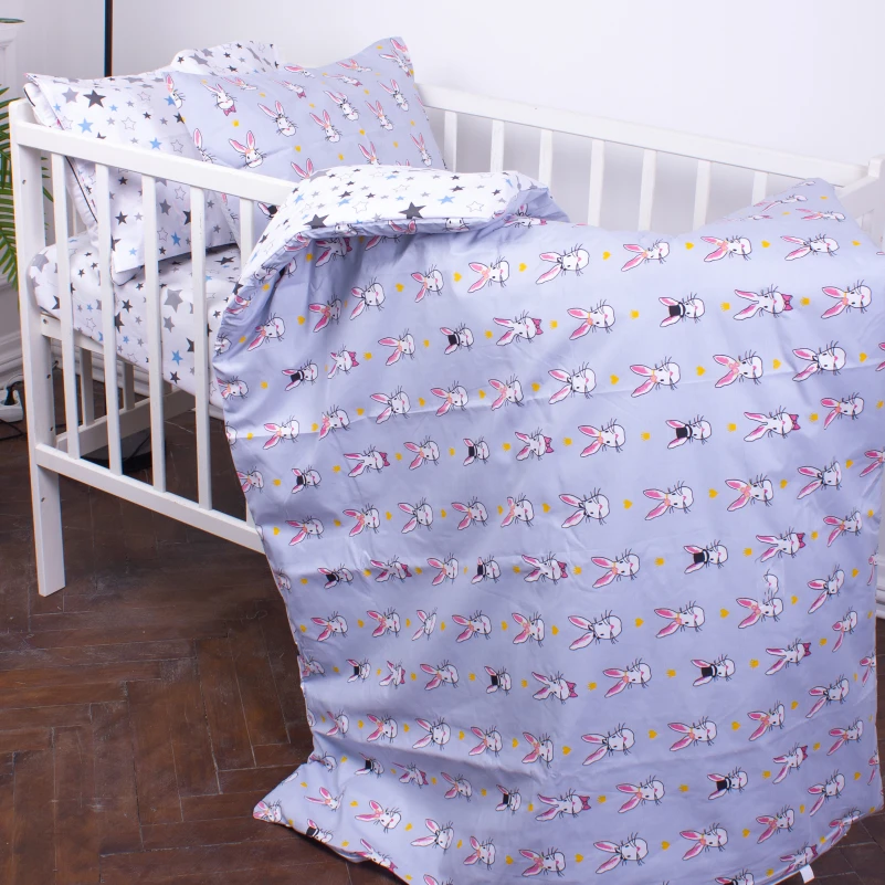 Комплект постільної білизни Бязь Kids Time 17-0527 Bunnies - 1