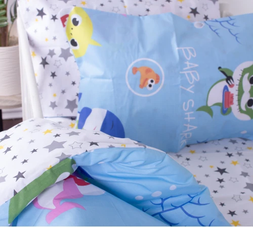 Наволочка Бязь Kids Time 17-0522 Sharks are fun - 2