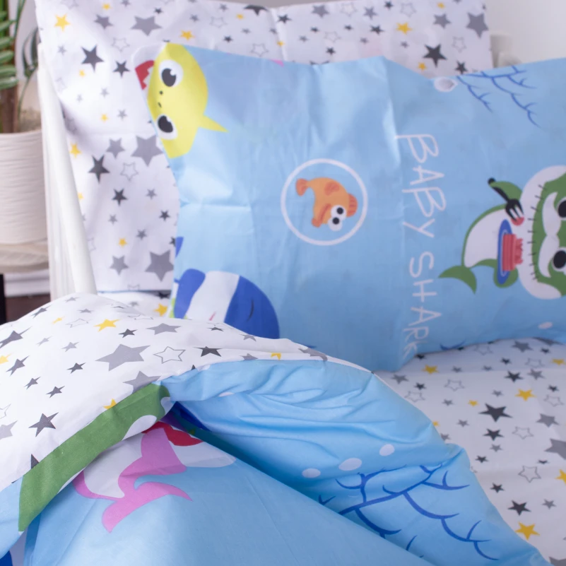 Комплект постільної білизни Бязь Kids Time 17-0522 Sharks are fun - 2