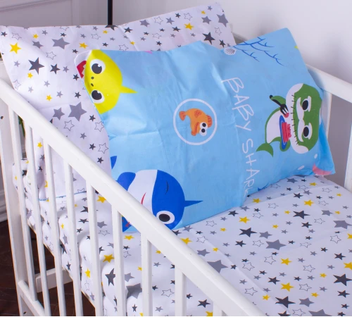 Наволочка Бязь Kids Time 17-0522 Sharks are fun
