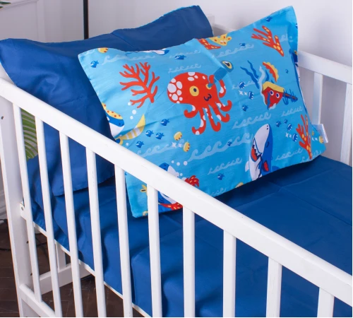 Простынь детская Сатин Kids Time 22-1314 Cerulean - 2