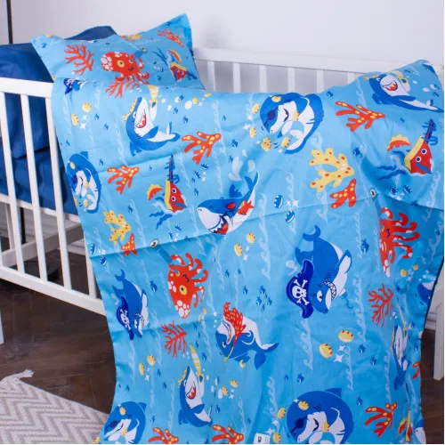 Підковдра дитяча Сатин Kids Time 22-1314 Cerulean - 2