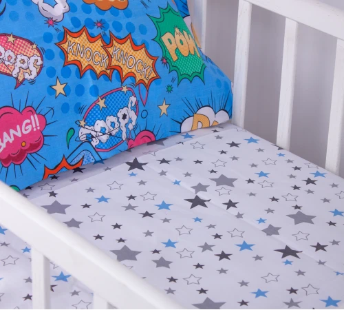 Простынь детская Бязь Kids Time 17-0511 Bombs