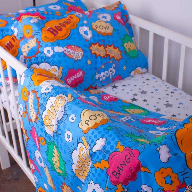 Комплект постільної білизни Бязь Kids Time 17-0511 Bombs