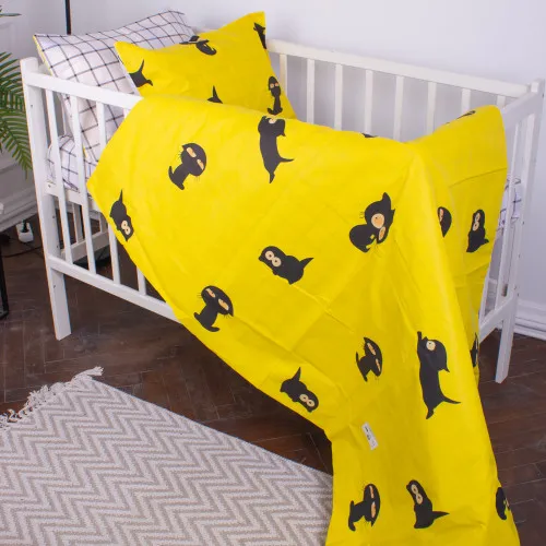 Підковдра дитяча Бязь Kids Time 17-0572 Black Cat