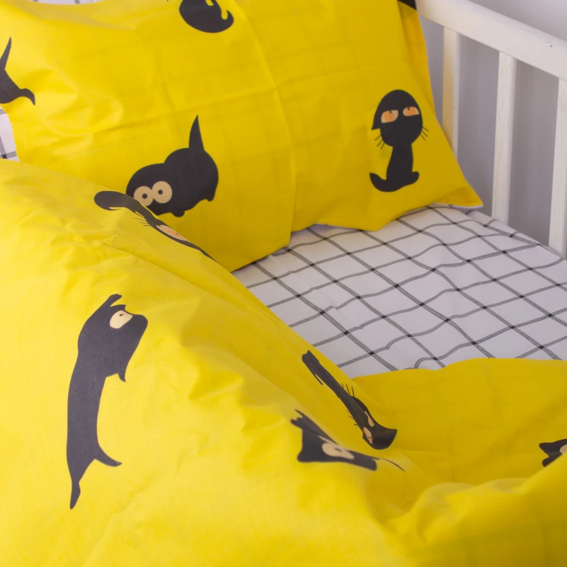 Простынь детская Бязь Kids Time 17-0572 Black Cat - 2