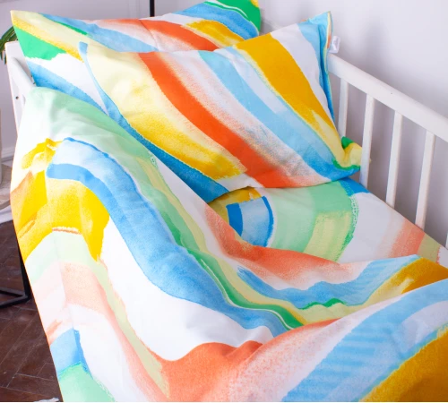 Простынь детская Бязь Kids Time 17-0577 Summer paint - 2