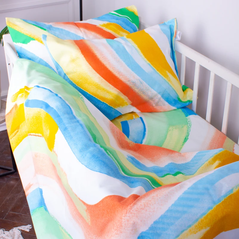 Простынь детская Бязь Kids Time 17-0577 Summer paint - 1