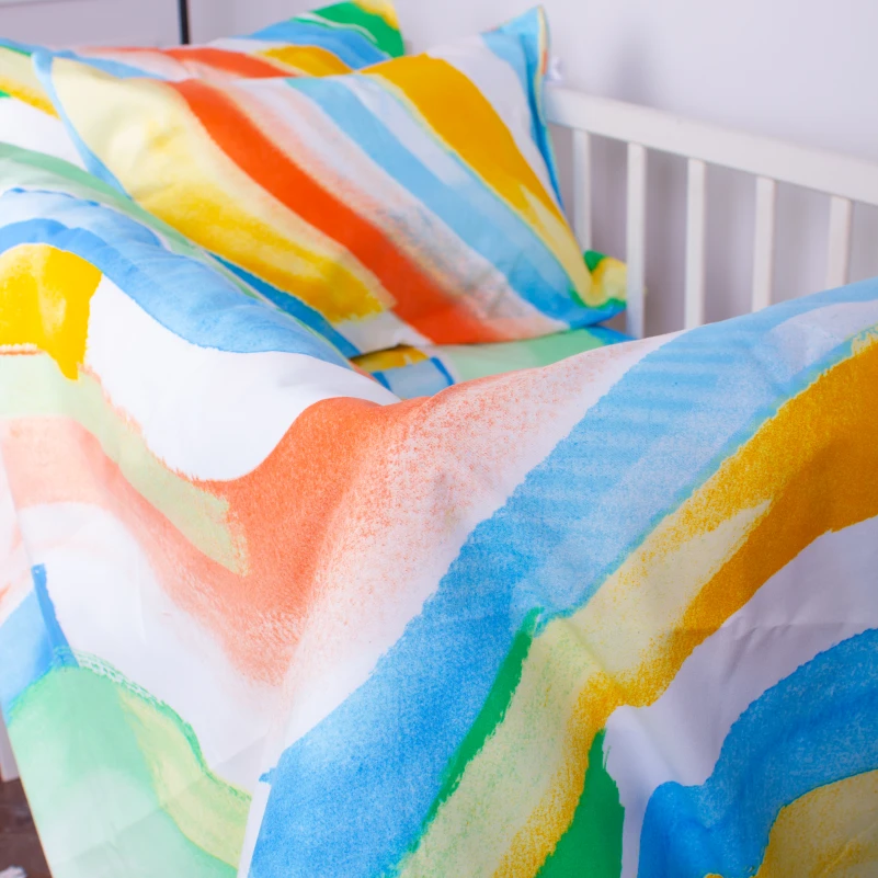 Простынь детская Бязь Kids Time 17-0577 Summer paint - 2