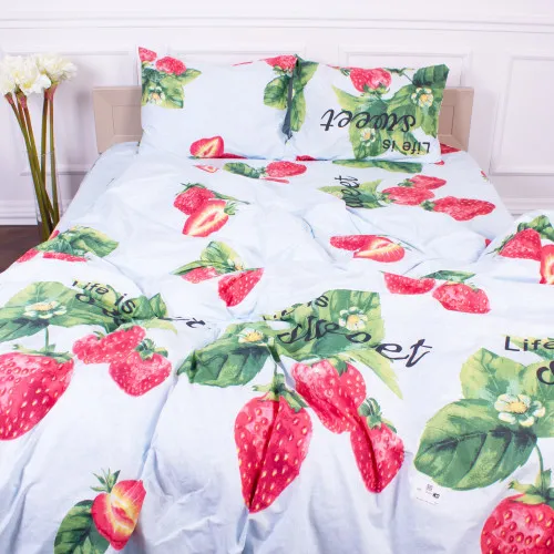 Комплект постільної білизни Мікрофібра принт 15-0604 Life is sweet 