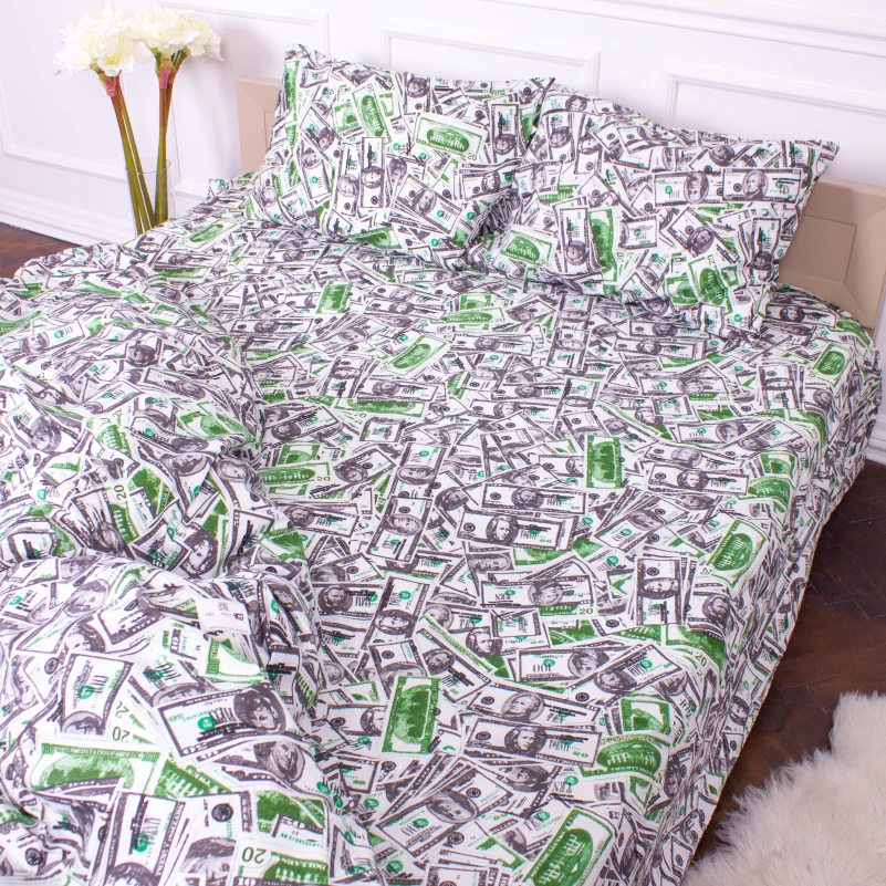 Комплект постельного белья Микрофибра принт 15-0214 Serbia  - 4