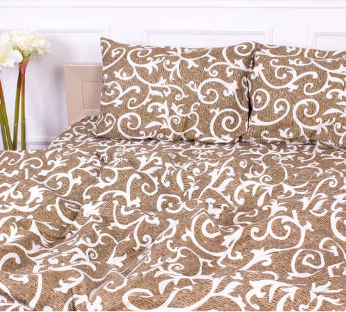 Комплект постельного белья Микрофибра принт 15-0230 Latte  - 2