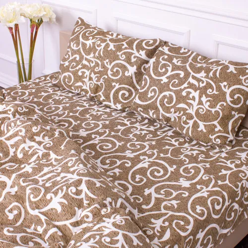 Простынь Микрофибра принт 15-0230 Latte  - 2