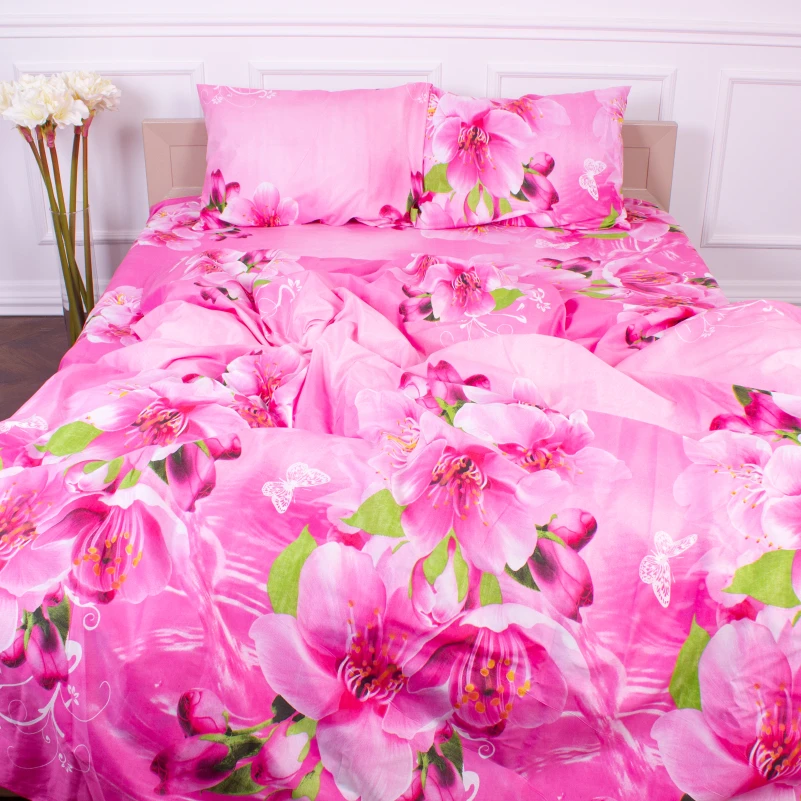 Комплект постільної білизни Мікрофібра принт 15-0292 Rosemary 