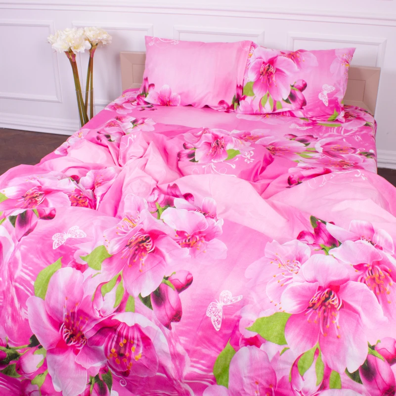 Комплект постільної білизни Мікрофібра принт 15-0292 Rosemary  - 1