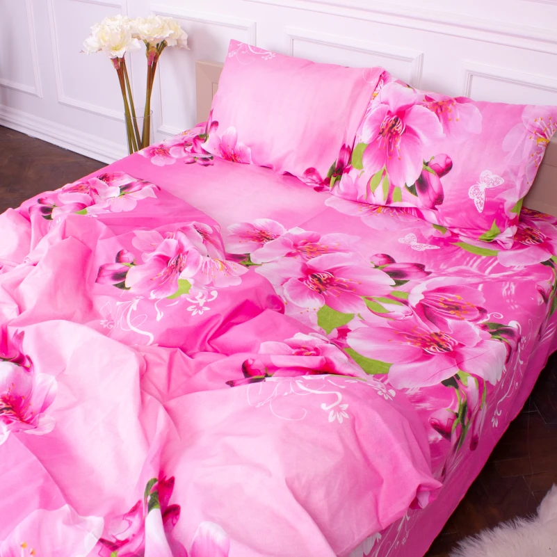 Комплект постільної білизни Мікрофібра принт 15-0292 Rosemary  - 2