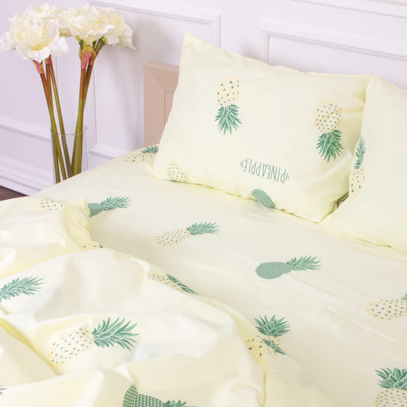 Комплект постельного белья Микрофибра принт 15-0602 Ananas  - 4