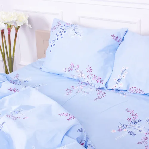 Простынь Микрофибра принт 15-0278 Cornflower field  - 2