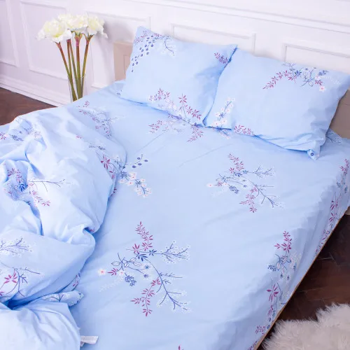 Простынь Микрофибра принт 15-0278 Cornflower field 