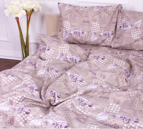 Комплект постельного белья Микрофибра принт 15-0229 Cappuccino  - 2