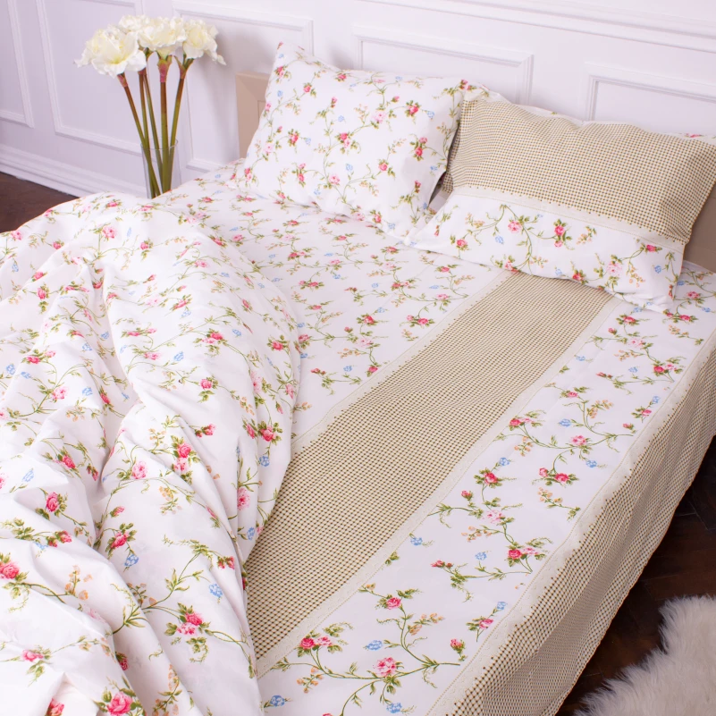 Комплект постельного белья Микрофибра принт 15-0181 Nancy  - 4