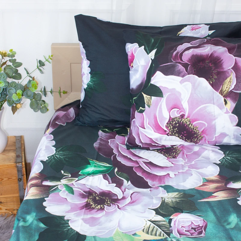 Комплект постільної білизни Сатин 22-1286 Wonderful flowers - 3