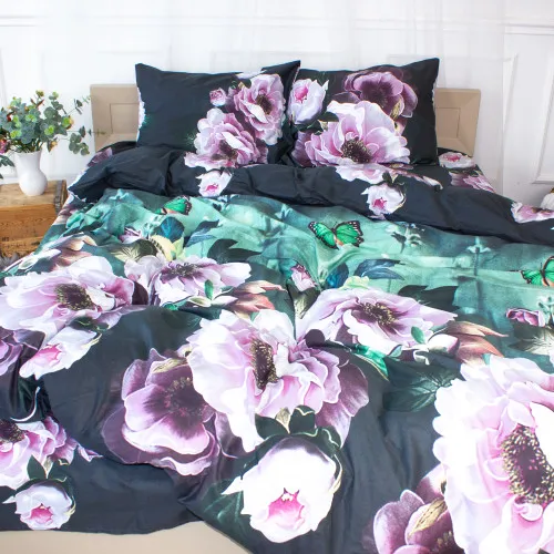 Комплект постельного белья Сатин 22-1286 Wonderful flowers