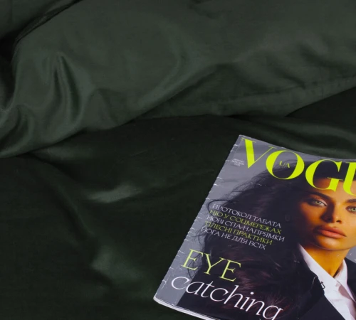 Простирадло на гумці Сатин Imperial Satin Emerald - висота 25 см