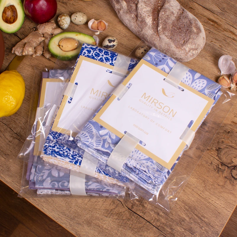 Полотенце вафельное №503 Waffle Blue cell - 3