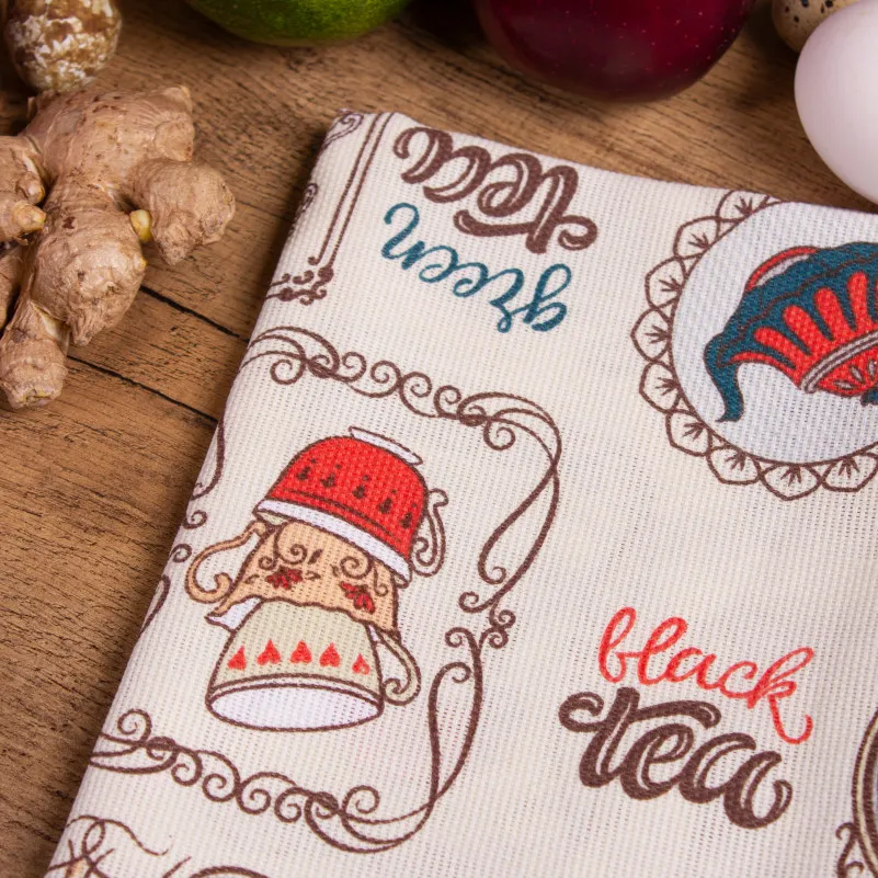 Рушник рогожа/полупанама №218 Cream services - 1