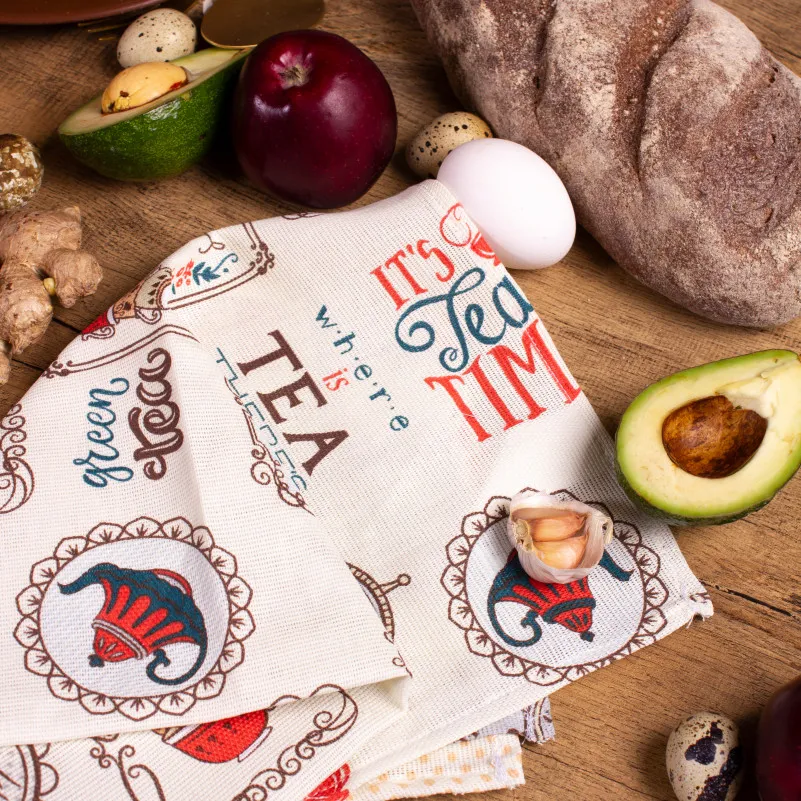 Рушник рогожа/полупанама №218 Cream services - 2