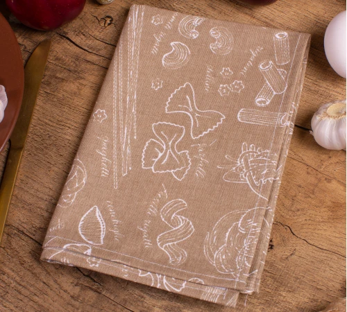 Рушник рогожа/полупанама №202 Brown paste