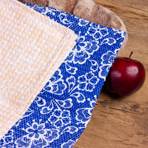 Набір вафельних рушників №603 - The tenderness of lace (2 шт.) - 2