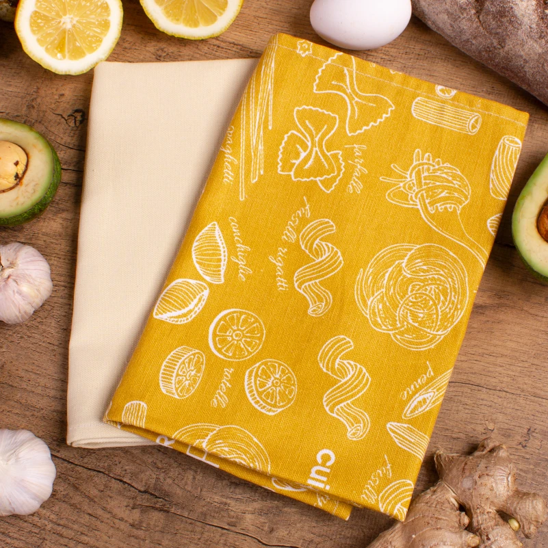 Набір рогожа/полупанама рушників №630 - Beige pasta (2 шт.)