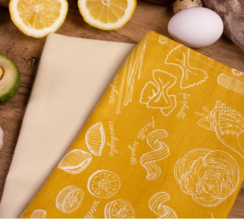 Набір рогожа/полупанама рушників №630 - Beige pasta (2 шт.) - 2