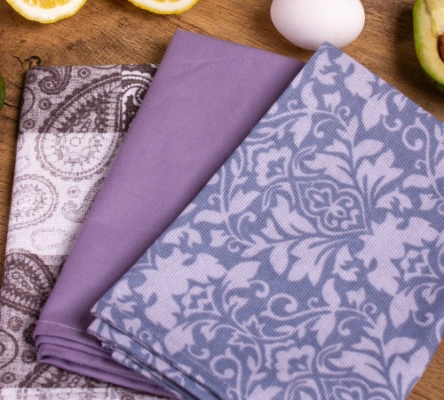 Набір рогожа/напівпанама рушників №645 - Lace of days (3 шт.) - 2