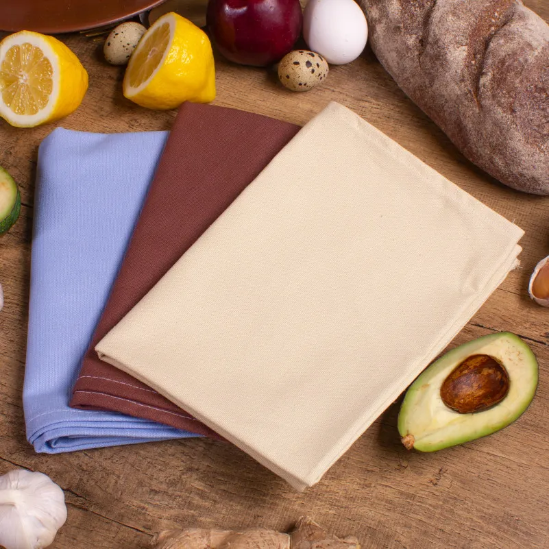 Набір рогожа/напівпанама рушників №646 - Monotony of days (3 шт.)