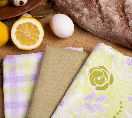 Набір вафельних рушників №613 - Spring glade (3 шт.) - 2