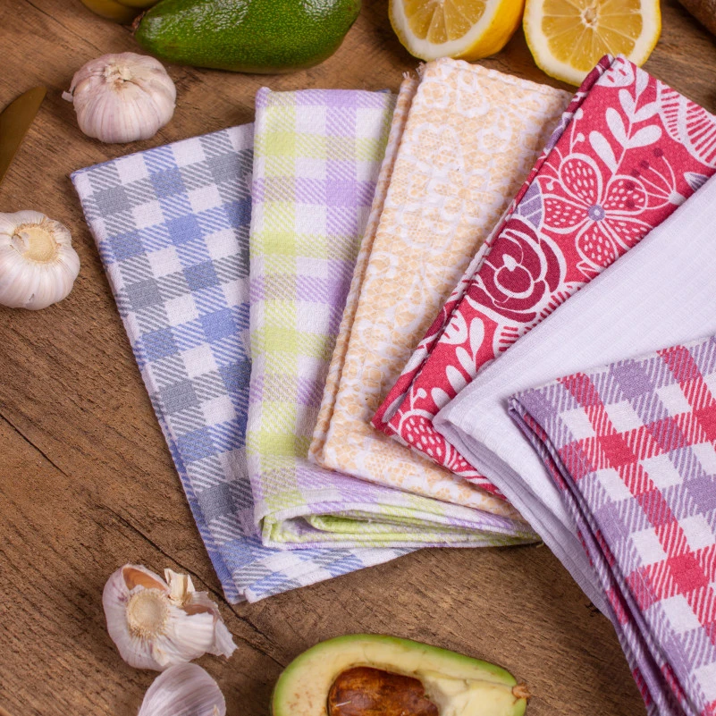 Набір вафельних рушників №620 - Picnic cage (6 шт.) - 3