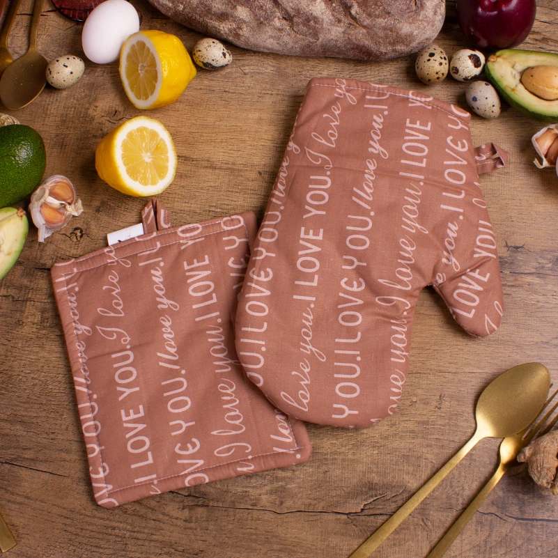 Набор №7002 (прихватка 1 шт., перчатка 1 шт.) Бязь