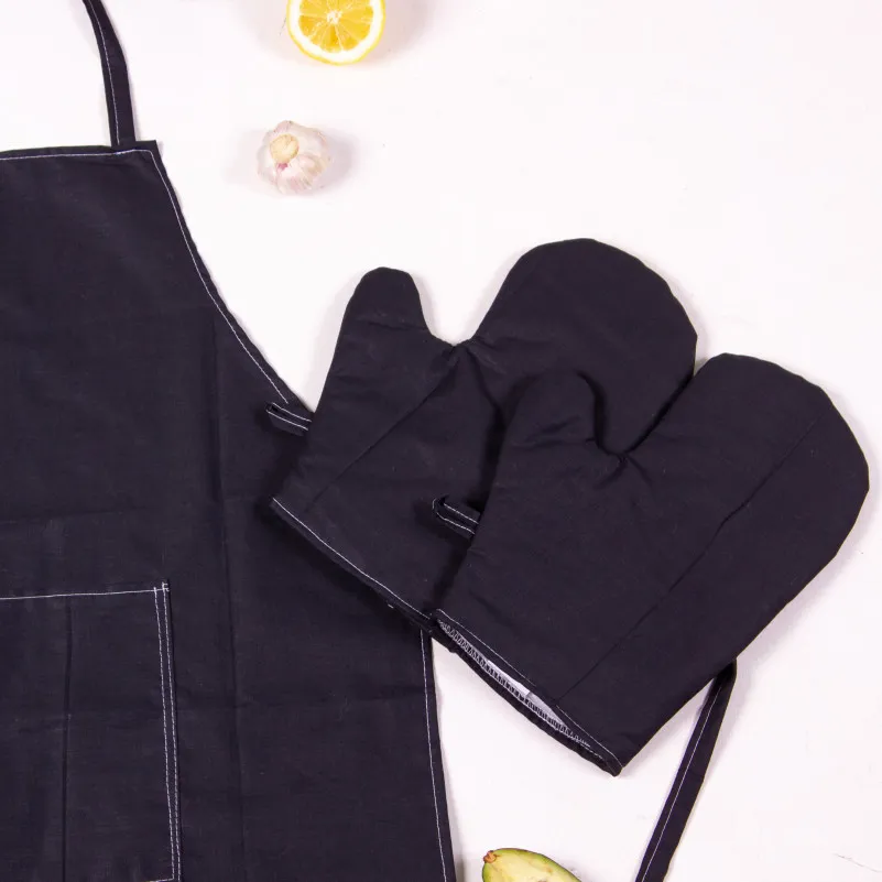 Набор 16-9000 Black Stone (прихватки 2 шт., перчатки 2 шт., передник 1 шт.) - 2