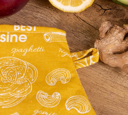 Рукавиця Рогожа/Полупанама №201 - Yellow paste - 2