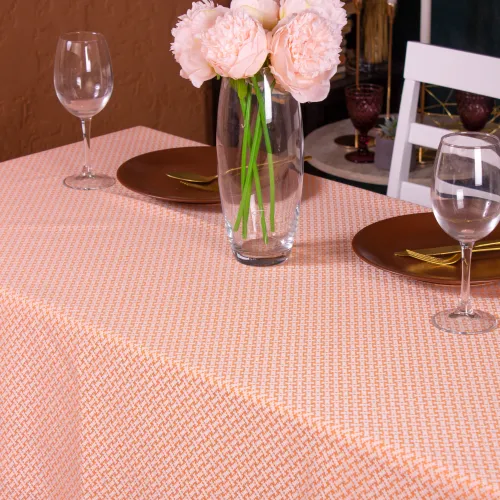 Скатерть Жаккард №302 - Jacquard orange - 3