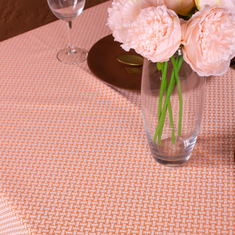 Скатерть Жаккард №302 - Jacquard orange - 1