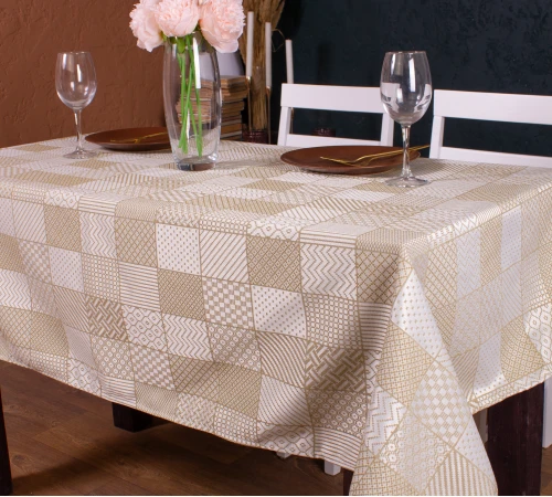 Скатерть Жаккард №301 - Jacquard olive