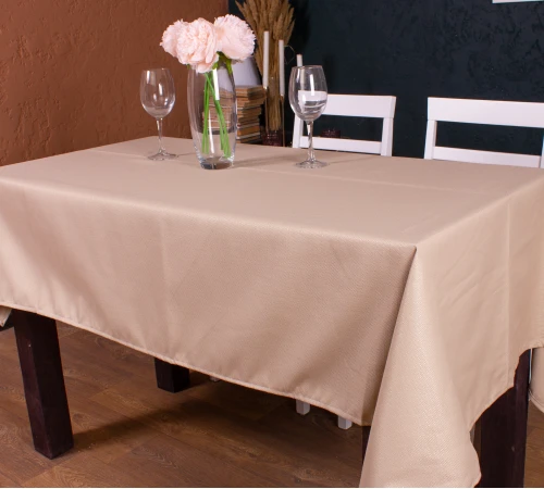 Скатертина Бавовна №002 - Beige Strong