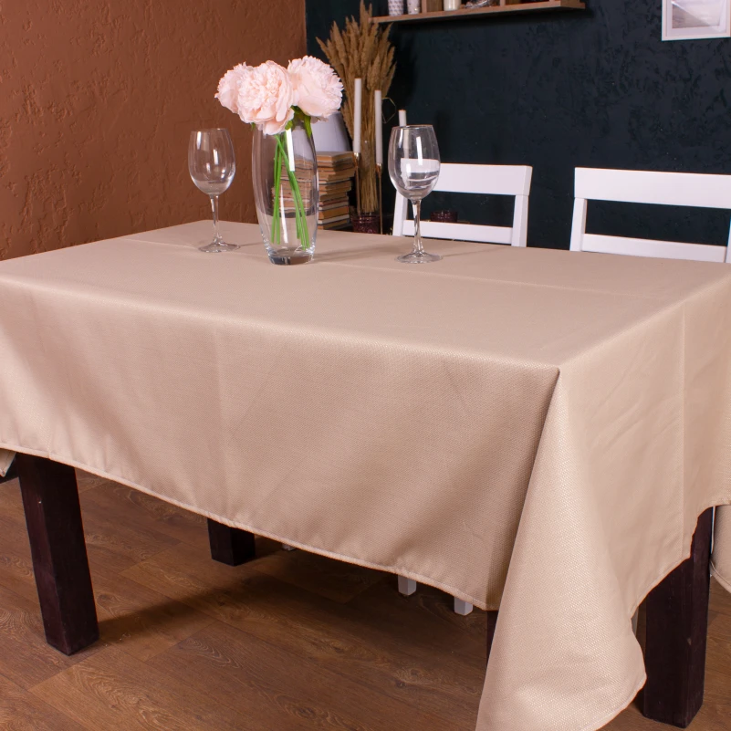 Скатертина Бавовна №002 - Beige Strong