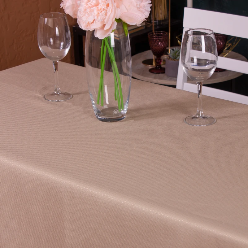 Скатертина Бавовна №002 - Beige Strong - 2