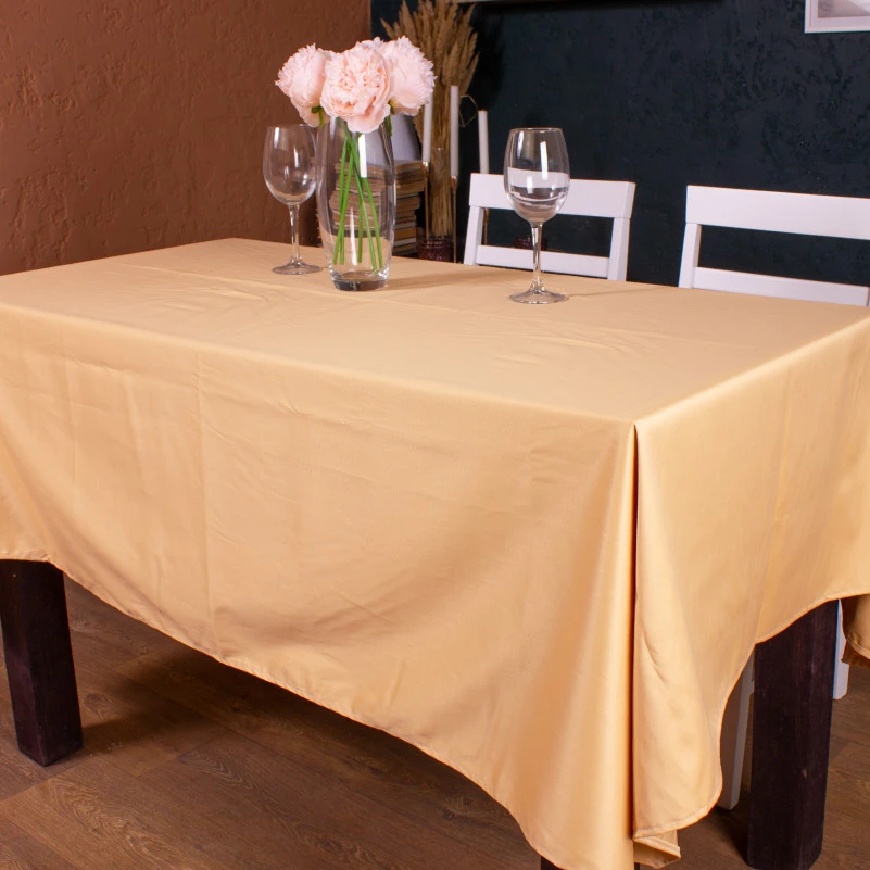 Скатертина Водонепроникна №402 - Satin Waterproof Gold
