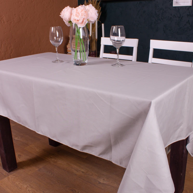 Скатерть Хлопок №001 - Light Gray Strong